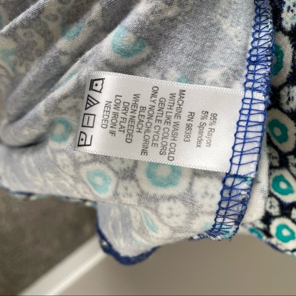 Nicole Richie Collection patchwork maxi dress, blue and white - Picture 7 of 7